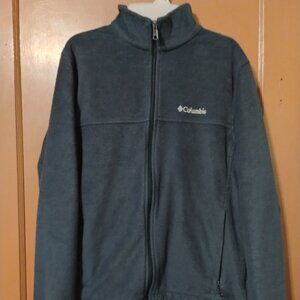 COLUMBIA SPORTSWEAR COMPANY Men's Size L BLUE Full Zip Fleece Casual Jacket